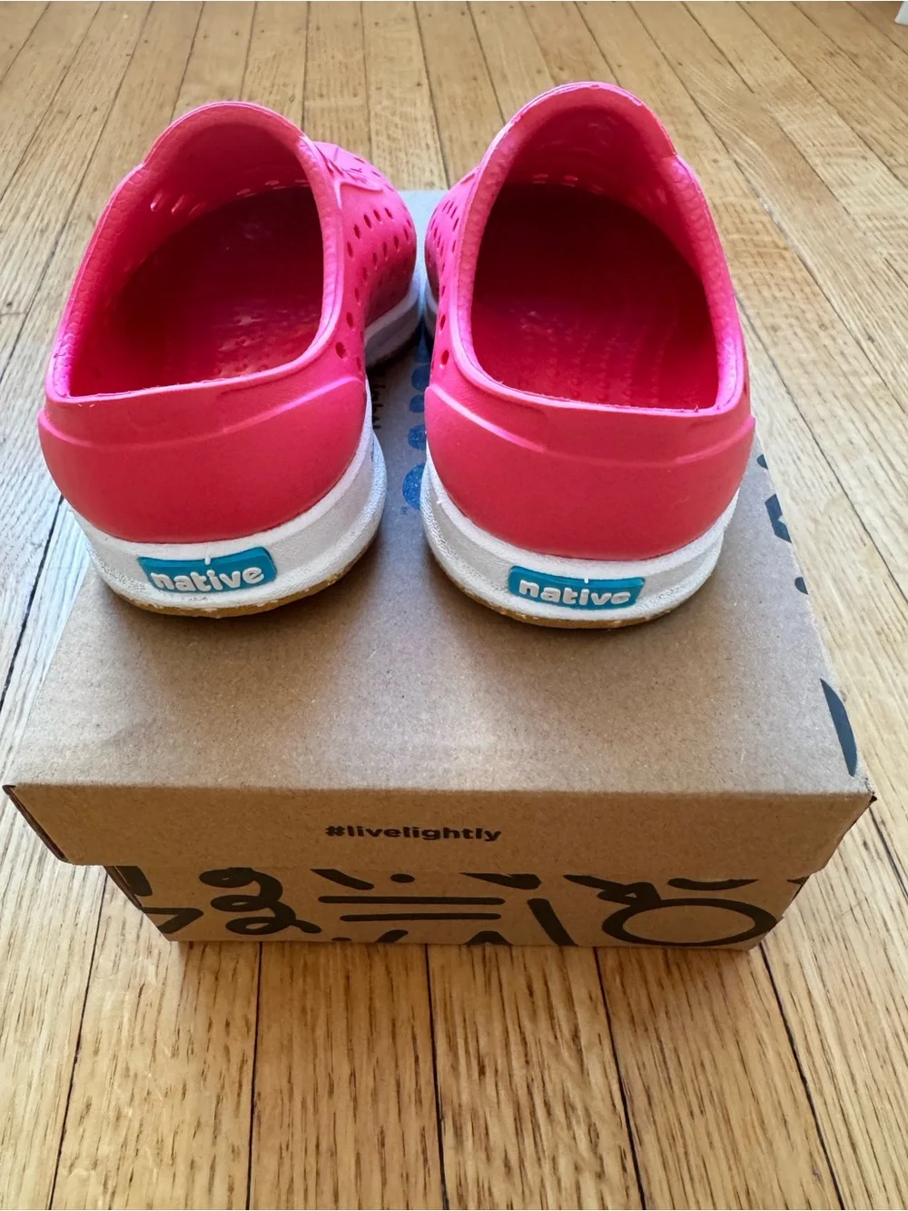 Native Robbie Sugarlite Pink Slip On Shoes size toddler 5